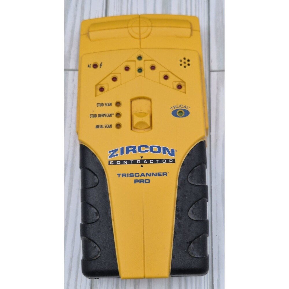 Zircon Contractor TriScanner Pro Wall Scanner Stud Finder Metal AC Wire Detector